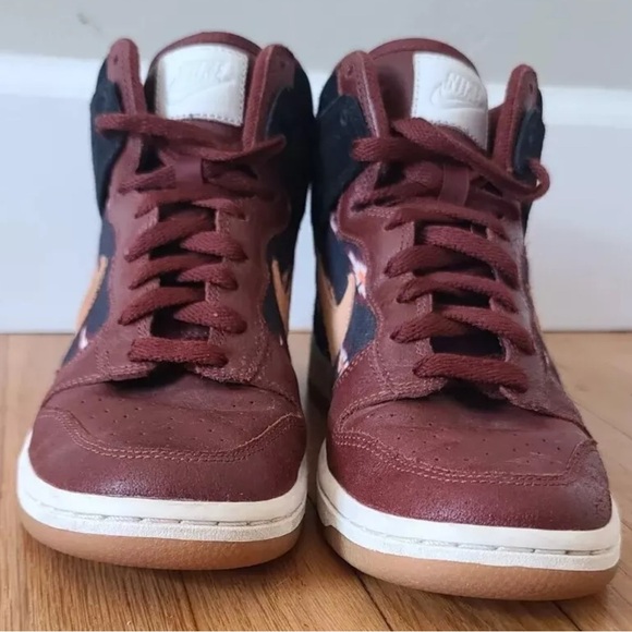 Nike Dunk High Skinny RARE SAMPLE Women Size 7 Aztec Pack in Oxen Brown/Marakesh - Picture 3 of 11